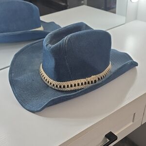 Vintage YA Blue Denim Cowboy Hat